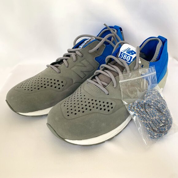 NIB NEW BALANCE 580 x Colette Mens 12 Blue Gray ReEngineered Shoes